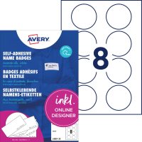 Avery Zweckform L4881-20 textilre ragasztható nyomtatható öntapadós névcímke