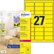 Avery Zweckform L6004-25 neon színű nyomtatható öntapadós etikett címke