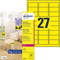 Avery Zweckform L6004-25 neon színű nyomtatható öntapadós etikett címke