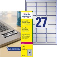 Avery Zweckform L6011-20 nyomtatható öntapadós ezüst ipari etikett címke