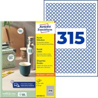 Avery Zweckform L6019REV-25 kör alakú nyomtatható öntapadós etikett címke