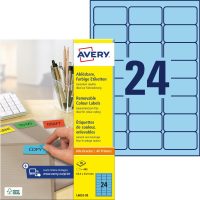 Avery Zweckform L6032-20 nyomtatható öntapadós visszaszedhető színes etikett címke