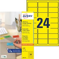 Avery Zweckform L6035-20 nyomtatható öntapadós visszaszedhető színes etikett címke
