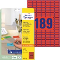 Avery Zweckform L6036-20 nyomtatható öntapadós visszaszedhető színes etikett címke
