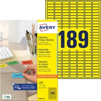 Avery Zweckform L6037-20 nyomtatható öntapadós visszaszedhető színes etikett címke