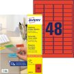 Avery Zweckform L6038-20 nyomtatható öntapadós visszaszedhető színes etikett címke Avery Zweckform L6038-20 nyomtatható öntapadós visszaszedhető színes etikett címke