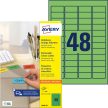 Avery Zweckform L6040-20 nyomtatható öntapadós visszaszedhető színes etikett címke Avery Zweckform L6040-20 nyomtatható öntapadós visszaszedhető színes etikett címke