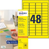 Avery Zweckform L6041-20 nyomtatható öntapadós visszaszedhető színes etikett címke