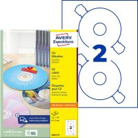 Avery Zweckform L6043-25 ClassicSize nyomtatható öntapadós CD címke