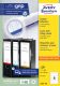 Avery Zweckform L6061-100 nyomtatható öntapadós iratrendező címke