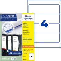Avery Zweckform L6061-25 nyomtatható öntapadós iratrendező címke