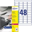 Avery Zweckform L6113-20 nyomtatható öntapadós biztonsági etikett címke