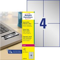 Avery Zweckform L6134-20 nyomtatható öntapadós ezüst ipari etikett címke