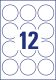 Avery Zweckform L7104REV-25 kör alakú nyomtatható öntapadós etikett címke