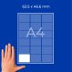 Avery Zweckform L7161-100 nyomtatható öntapadós címzés címke