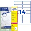 Avery Zweckform L7163-250 nyomtatható öntapadós címzés címke Avery Zweckform L7163-250 nyomtatható öntapadós címzés címke