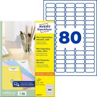 Avery Zweckform L7632-25 nyomtatható öntapadós mini rendszerező címke