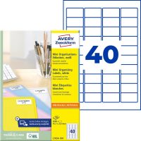 Avery Zweckform L7654-100 nyomtatható öntapadós mini rendszerező címke