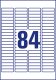 Avery Zweckform L7656-25 nyomtatható öntapadós mini rendszerező címke