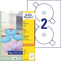 Avery Zweckform L7676-100 SuperSize nyomtatható öntapadós CD címke