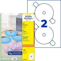 Avery Zweckform L7676-100 SuperSize nyomtatható öntapadós CD címke