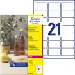 Avery Zweckform L7782-25 nyomtatható öntapadós víztiszta átlátszó termék címke