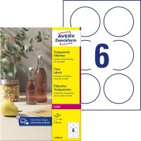 Avery Zweckform L7788-25 nyomtatható öntapadós víztiszta átlátszó termék címke