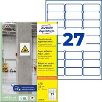 Avery Zweckform L7874-20 erősebben tapadó nyomtatható öntapadós etikett címke