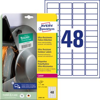 Avery Zweckform L7911-10 nyomtatható öntapadós ultra ellenálló etikett címke