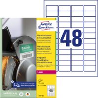 Avery Zweckform L7911-40 nyomtatható öntapadós ultra ellenálló etikett címke