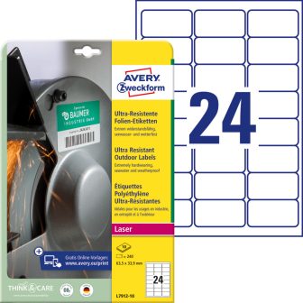 Avery Zweckform L7912-10 nyomtatható öntapadós ultra ellenálló etikett címke