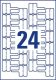 Avery Zweckform L7950-20 nyomtatható öntapadós időjárásálló kábeljelölő címke