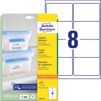 Avery Zweckform L7976-25 nyomtatható öntapadós etikett címke fagyasztott termékekre