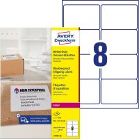 Avery Zweckform L7993-25 nyomtatható öntapadós időjárásálló csomag címke