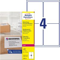 Avery Zweckform L7994-25 nyomtatható öntapadós időjárásálló csomag címke