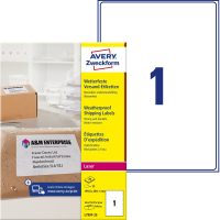Avery Zweckform L7997-25 nyomtatható öntapadós időjárásálló csomag címke