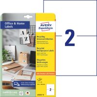 Avery Zweckform LR3655-10 nyomtatható újrahasznosított öntapadós etikett címke