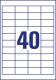 Avery Zweckform LR3657-10 nyomtatható környezetbarát öntapadós etikett címke