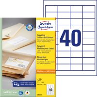 Avery Zweckform LR3657 nyomtatható környezetbarát öntapadós etikett címke