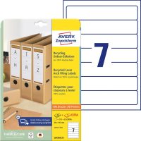 Avery Zweckform LR4760-25 nyomtatható öntapadós iratrendező címke újrahasznosított papírból