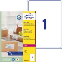 Avery Zweckform LR7167-100 nyomtatható környezetbarát öntapadós csomag címke