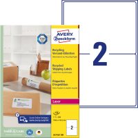 Avery Zweckform LR7168-100 nyomtatható környezetbarát öntapadós csomag címke