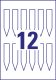 Avery Zweckform T3005-10 lézernyomtatóval nyomtatható kétoldalas kertészeti jelölő tábla
